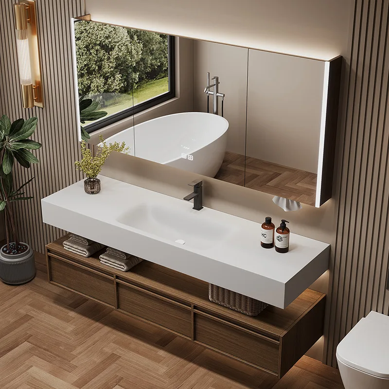 Bathroom Cabinet Rock Slab Seamless Integrated Basin Combination Antique Bathroom Hand Wash Washbasin Bathroom Furniture Sets
Bathroom Cabinet Rock Slab Seamless Integrated Basin Combination Antique Bathroom Hand Wash Washbasin Bathroom Furniture Sets