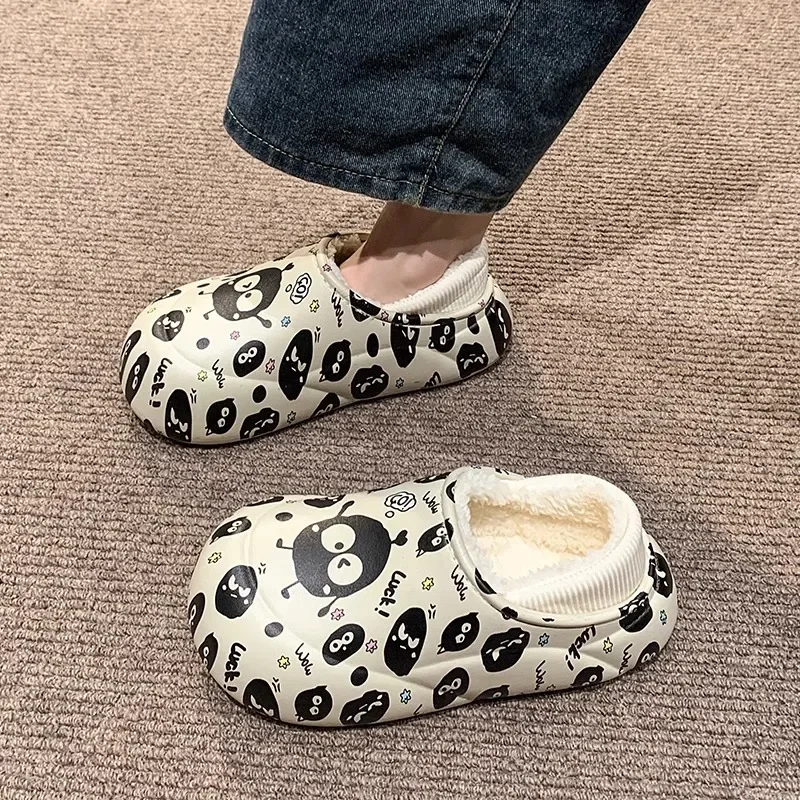 Waterproof Cotton Slippers for Women's Winter 2025 New Indoor Home Bag with Thick Sole and Plush Cotton Shoes for Outdoor Wear
Waterproof Cotton Slippers for Women's Winter 2025 New Indoor Home Bag with Thick Sole and Plush Cotton Shoes for Outdoor Wear