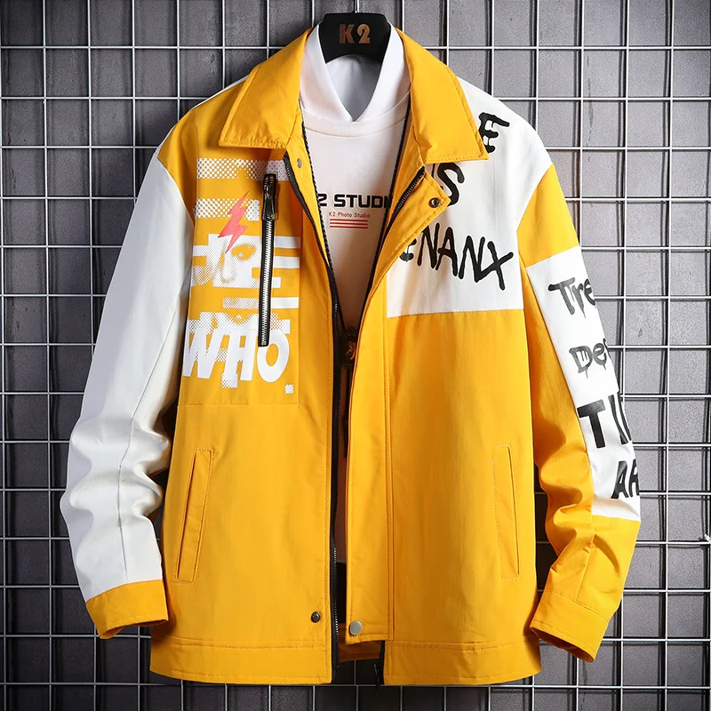 Casual Nice Men Jackets Autumn Youth Men's Fashion Coats Turn Down Collar High Street Outwear Cargo Jackets Male Tops Clothing
Casual Nice Men Jackets Autumn Youth Men's Fashion Coats Turn Down Collar High Street Outwear Cargo Jackets Male Tops Clothing
