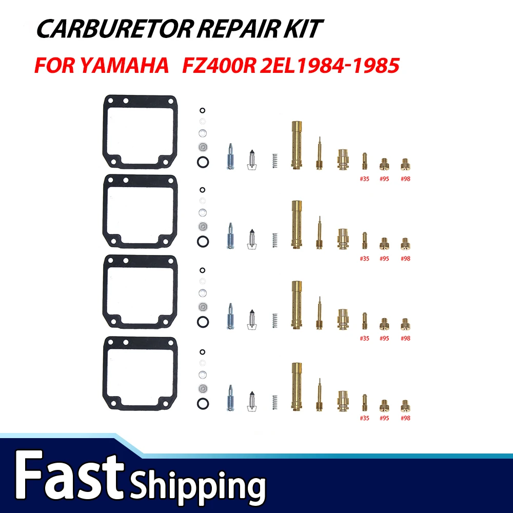 4Sets Carburetor Repair Rebuild Kits For Yamaha FZ400R 2EL1984-1985 Carb Overhaul Set Replace 20-Y2ELCR Motorcycle
4Sets Carburetor Repair Rebuild Kits For Yamaha FZ400R 2EL1984-1985 Carb Overhaul Set Replace 20-Y2ELCR Motorcycle
