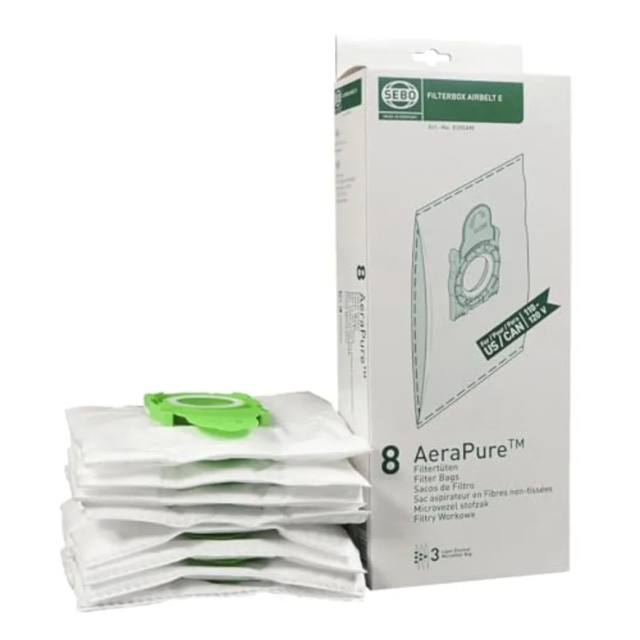 Filter Bag Box Airbelt E, 8 Three-Layer Ultra Bags with caps #8300AM
Filter Bag Box Airbelt E, 8 Three-Layer Ultra Bags with caps #8300AM