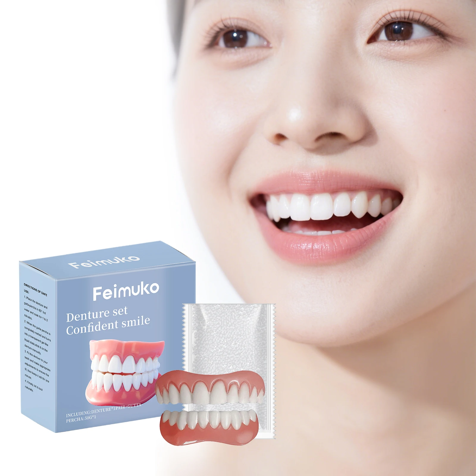 Feimuko denture modification set enhances smile, oral aesthetics, comfort materials, denture teeth beauty
Feimuko denture modification set enhances smile, oral aesthetics, comfort materials, denture teeth beauty