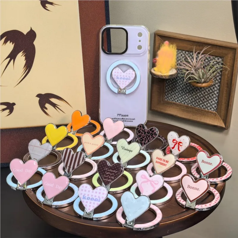 Korean INS 3D Cartoon Cute Fashion Heart For Magnetic Phone Grip Holder MagSafe Compatible Foldable Stand for All Phones
Korean INS 3D Cartoon Cute Fashion Heart For Magnetic Phone Grip Holder MagSafe Compatible Foldable Stand for All Phones