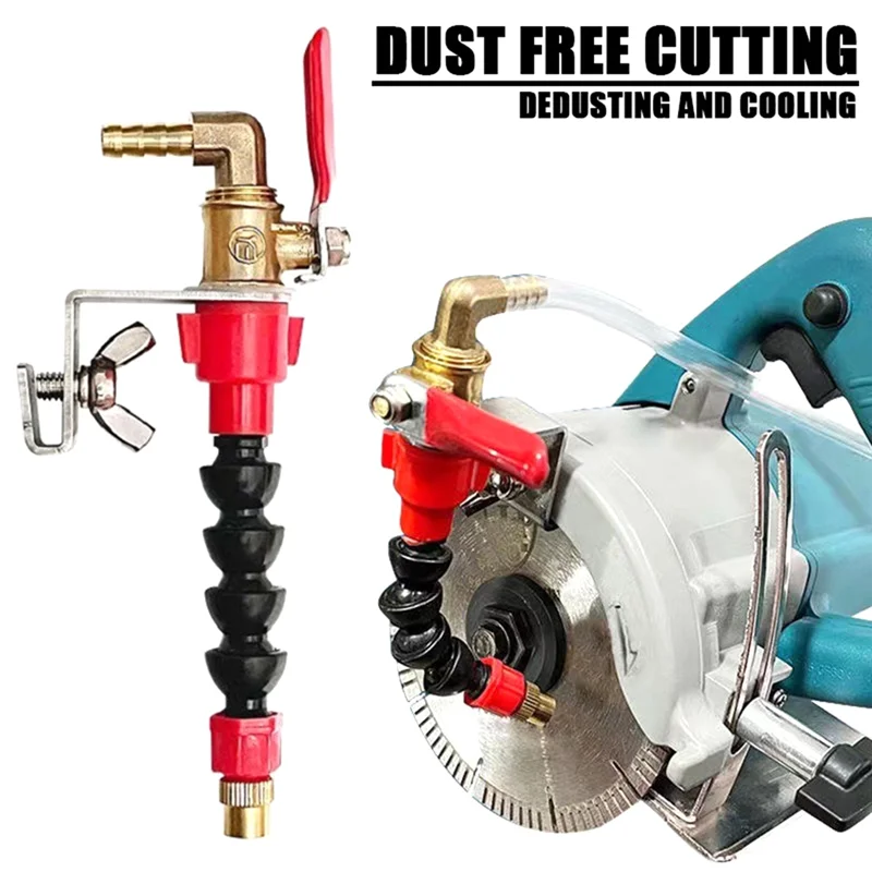 Dust Collector Water Spray System Plastic+Brass Dust Removal Nozzle Marble Brick Tile Cutter Angle Grinder Cutting Nozzle-AA26
Dust Collector Water Spray System Plastic+Brass Dust Removal Nozzle Marble Brick Tile Cutter Angle Grinder Cutting Nozzle-AA26