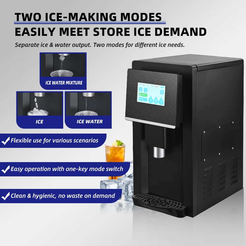 Stock Available 50KG/24h Fast Counter Top Pellet Ice Maker Auto Water Dispensing Chewable Pebble Ice Machine
Stock Available 50KG/24h Fast Counter Top Pellet Ice Maker Auto Water Dispensing Chewable Pebble Ice Machine