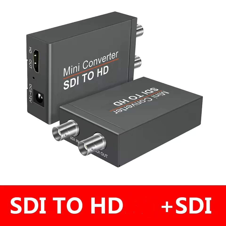 HD 3G Video Converter SDI to HDMI-compatible To SDI Adapter Converter with Audio Auto Format Detection For Camera WITH DC CABLE
HD 3G Video Converter SDI to HDMI-compatible To SDI Adapter Converter with Audio Auto Format Detection For Camera WITH DC CABLE