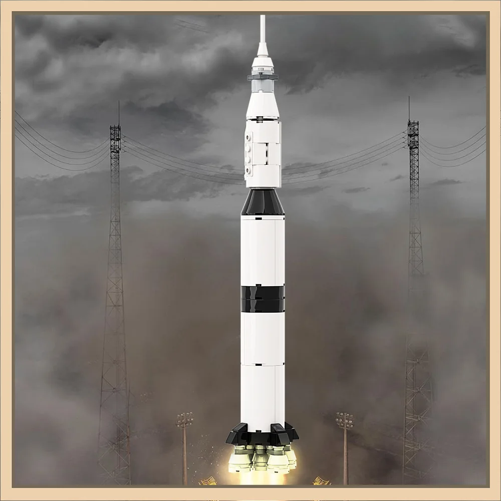 MOC- 122492 Строительные блоки Apollo Saturn V Космическая авиация Подарочный набор блоков-головоломки
MOC- 122492 Строительные блоки Apollo Saturn V Космическая авиация Подарочный набор блоков-головоломки