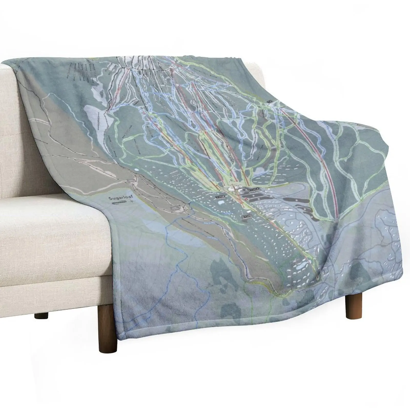 Sugarloaf Resort Trail Map Throw Blanket Soft Bedroom Blanket for Night Sleeping
Sugarloaf Resort Trail Map Throw Blanket Soft Bedroom Blanket for Night Sleeping