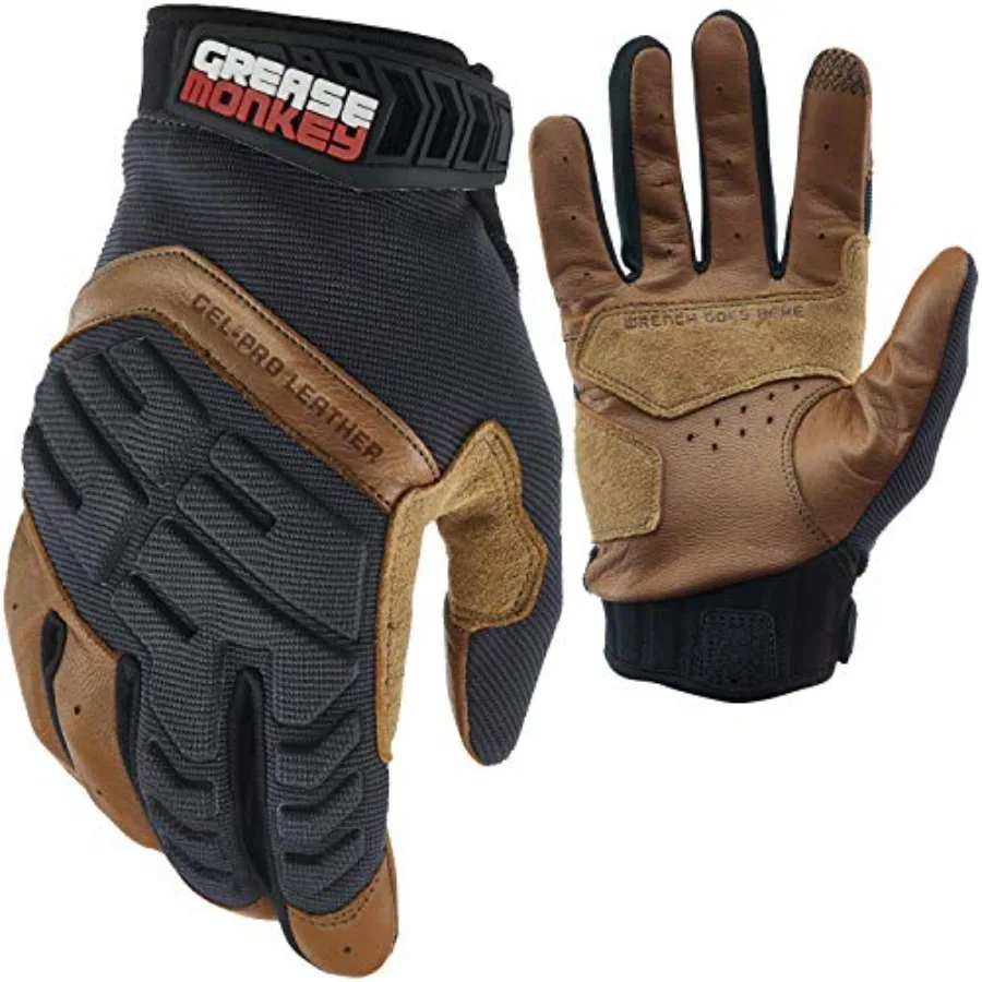 Gel-PRO Leather Hybrid Mechanic Gloves Leather Palm Work Gloves with Gel Impact Protection and Touchscreen Capability Medium
Gel-PRO Leather Hybrid Mechanic Gloves Leather Palm Work Gloves with Gel Impact Protection and Touchscreen Capability Medium