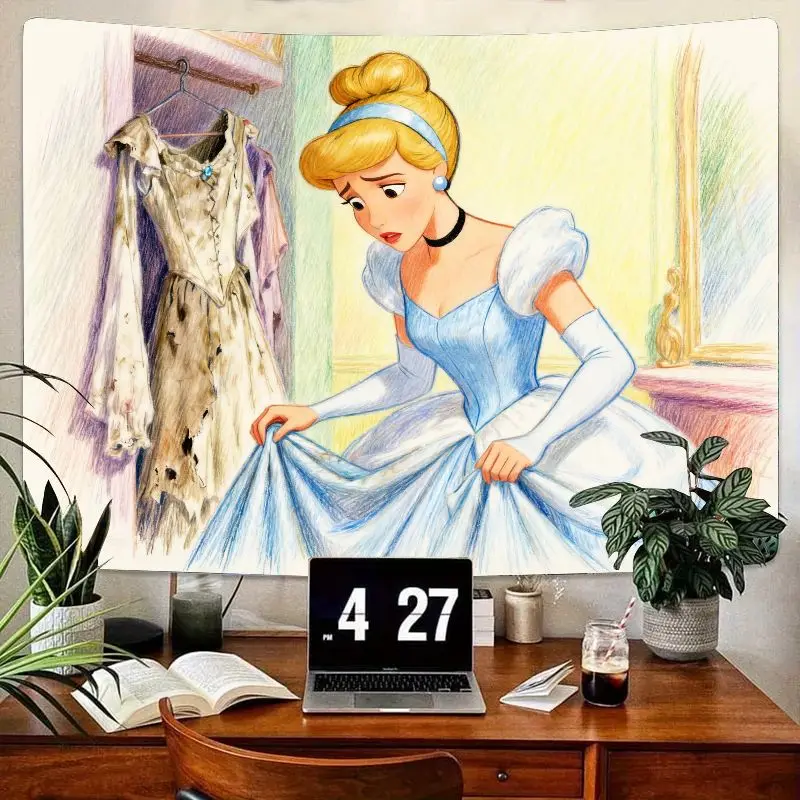 1 шт., синее платье Золушки Диснея, гобелен принцессы, современное настенное искусство из полиэстера, декор для гостиной, спальни, подарок для девочек и фанатов
1 шт., синее платье Золушки Диснея, гобелен принцессы, современное настенное искусство из полиэстера, декор для гостиной, спальни, подарок для девочек и фанатов