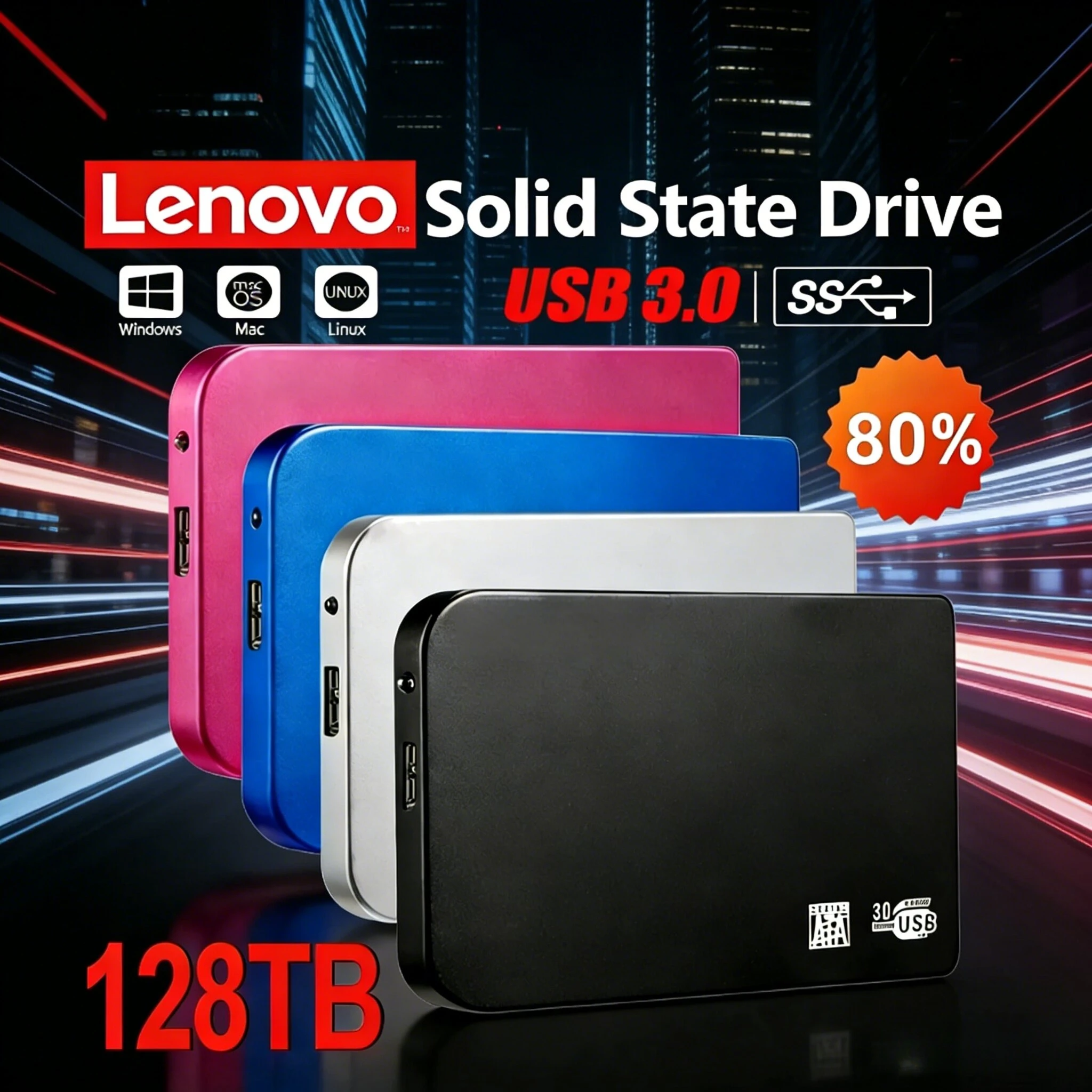Внешний корпус для SSD-накопителя Lenovo 128 ТБ, высокоскоростной, USB 3.0, с кабелем USB 3.0, ABS-пластик
Внешний корпус для SSD-накопителя Lenovo 128 ТБ, высокоскоростной, USB 3.0, с кабелем USB 3.0, ABS-пластик