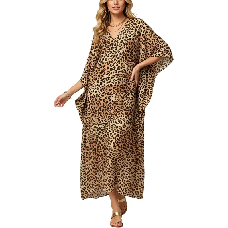 Womens Moo Moo Kaftan Dress Swimwear Coverup Lightweight Breathable for Home Lounging Beach Resort
Womens Moo Moo Kaftan Dress Swimwear Coverup Lightweight Breathable for Home Lounging Beach Resort