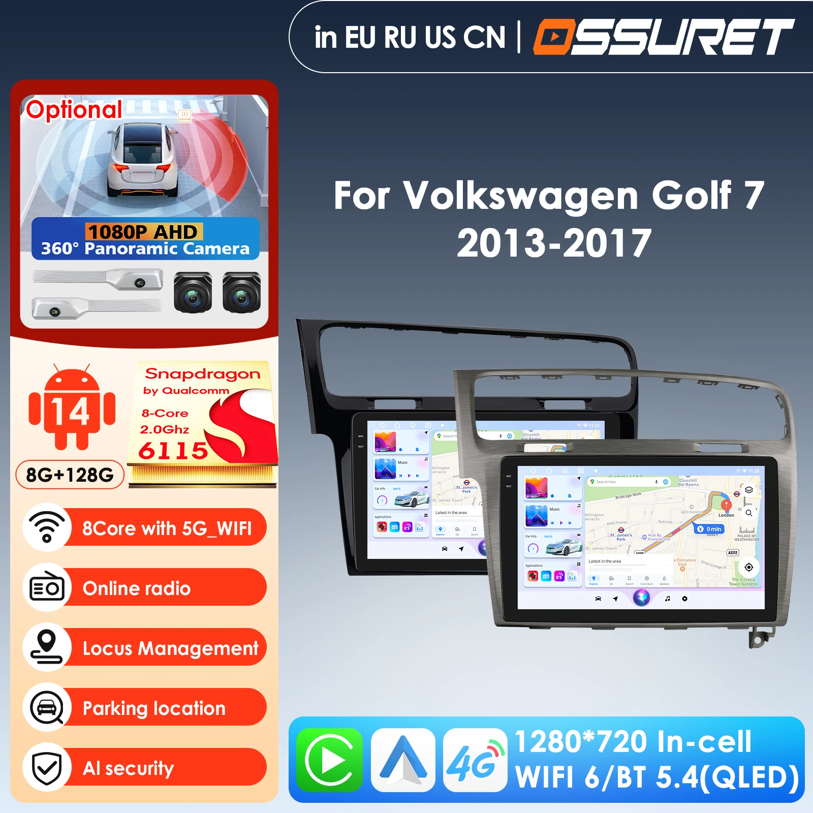 10.1'' 10.33'' 7862 CarPlay 4G 2 Din Android for Volkswagen Golf 7 2013-2017 Car Radio Multimedia Video Player Autoradio Stereo
10.1'' 10.33'' 7862 CarPlay 4G 2 Din Android for Volkswagen Golf 7 2013-2017 Car Radio Multimedia Video Player Autoradio Stereo