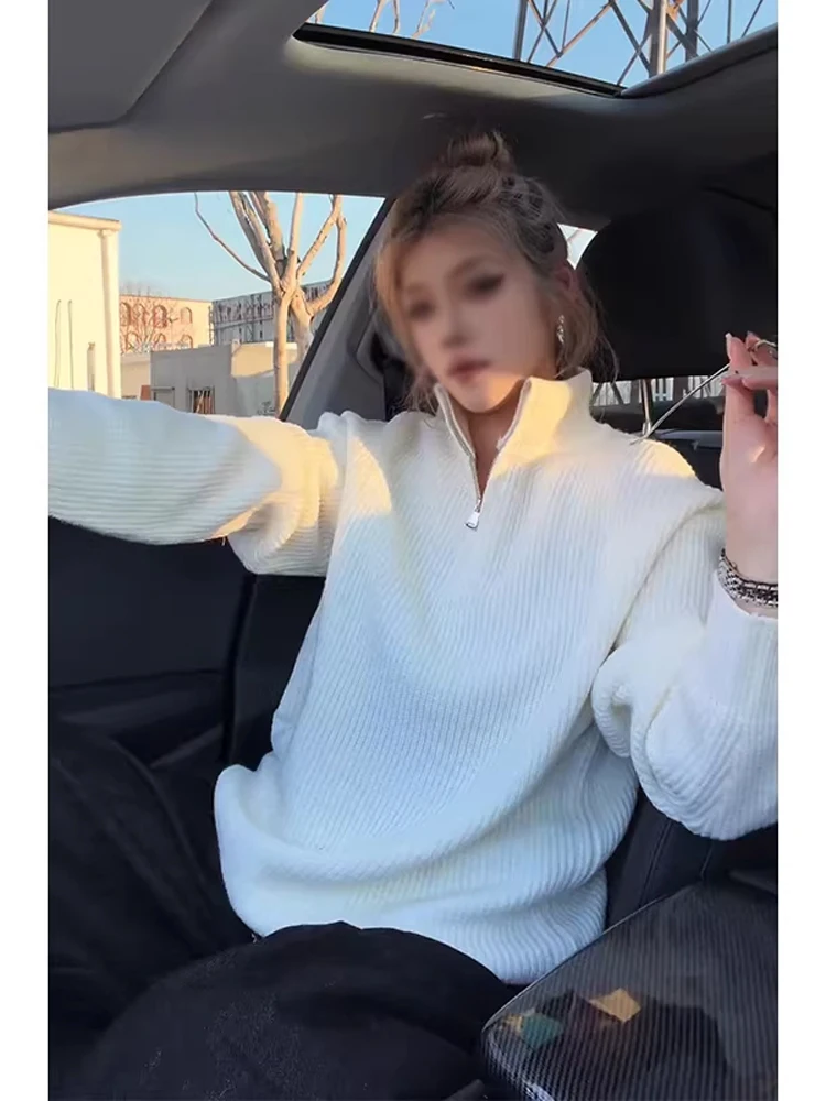 Мужской повседневный свитер цвета хаки с высоким воротником на молнии, вязаный, приталенный, для весны и осени, для пар
Мужской повседневный свитер цвета хаки с высоким воротником на молнии, вязаный, приталенный, для весны и осени, для пар