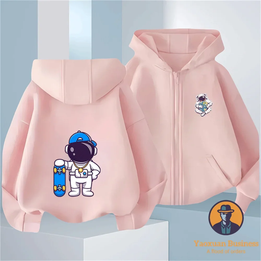 Trendy Autumn Winter Student Zipper Hoodie Pure Cotton Astronaut Cartoon Design Boys Girls Clothing
Trendy Autumn Winter Student Zipper Hoodie Pure Cotton Astronaut Cartoon Design Boys Girls Clothing