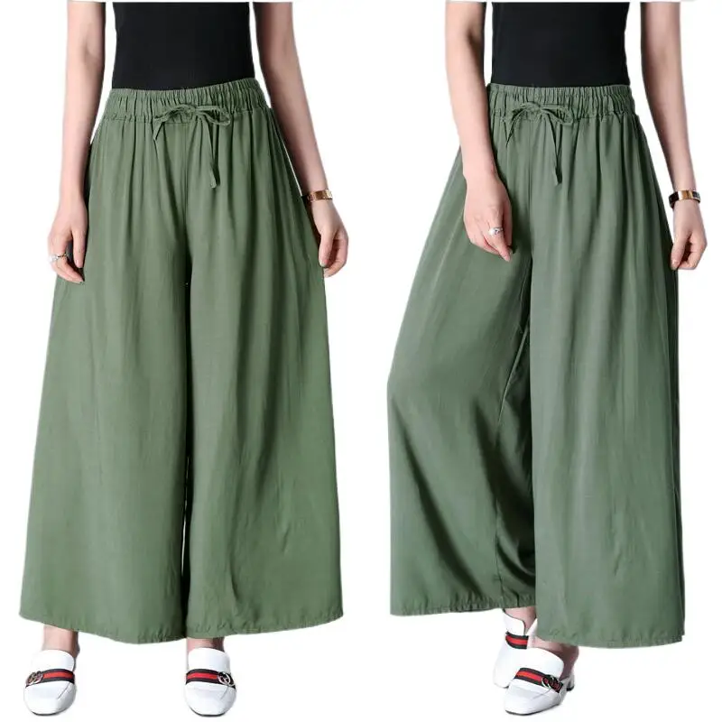 Women Summer Thin Cotton Long Pants Casual Loose Wide Leg Trousers Female Solid Vintage Pantalon Plus Size
Women Summer Thin Cotton Long Pants Casual Loose Wide Leg Trousers Female Solid Vintage Pantalon Plus Size