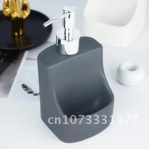 1Pcs Household Grey and White Simple Ceramic Liquid Soap Bottle Bathroom Lotion Bottle Sponge Holder
1Pcs Household Grey and White Simple Ceramic Liquid Soap Bottle Bathroom Lotion Bottle Sponge Holder