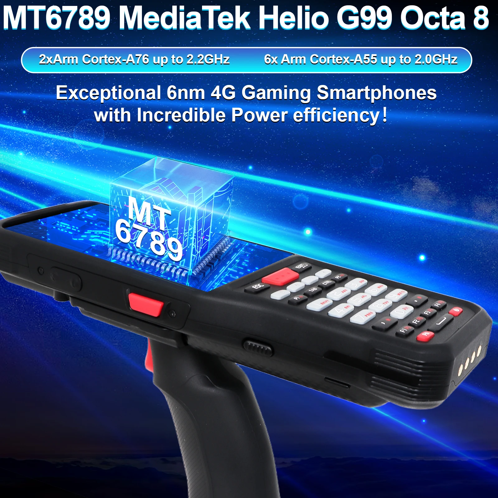 Портативный КПК на Android 14 с 2D сканером штрих-кодов, 4G+64G, процессором MTK MT6789 G99, аккумулятором 9000 мАч, с возможностью горячей замены, водонепроницаемый по стандарту IP67
Портативный КПК на Android 14 с 2D сканером штрих-кодов, 4G+64G, процессором MTK MT6789 G99, аккумулятором 9000 мАч, с возможностью горячей замены, водонепроницаемый по стандарту IP67
