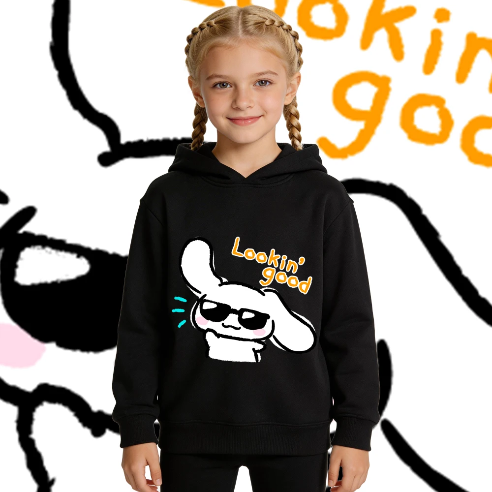 Толстовка с флисовой подкладкой Cinnamoroll Lookin Good для мальчиков и девочек, теплая толстовка с капюшоном на осень и зиму, повседневная одежда
Толстовка с флисовой подкладкой Cinnamoroll Lookin Good для мальчиков и девочек, теплая толстовка с капюшоном на осень и зиму, повседневная одежда