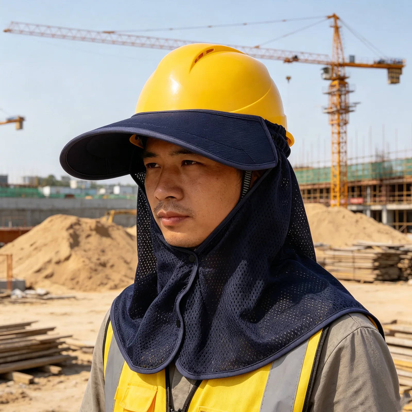 Hard Hat Sun Shade Adjustable Construction Sun Visor Neck Cover Lightweight Breathable Summer Mesh Shield for Outdoor
Hard Hat Sun Shade Adjustable Construction Sun Visor Neck Cover Lightweight Breathable Summer Mesh Shield for Outdoor