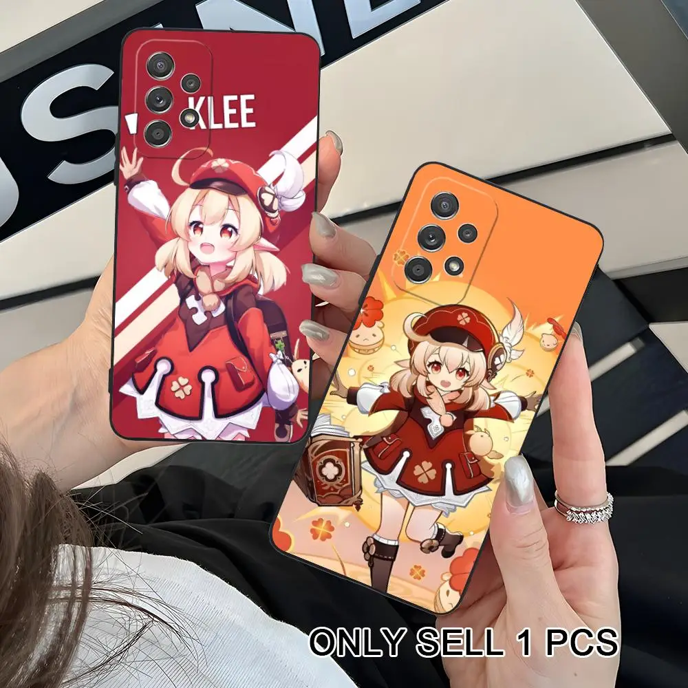 Game GI Klee Phone Case for Samsung Galaxy A26 25 24 23 22 21 17 16 15 14 13 12 11 5G Soft TPU Shockproof Cover
Game GI Klee Phone Case for Samsung Galaxy A26 25 24 23 22 21 17 16 15 14 13 12 11 5G Soft TPU Shockproof Cover