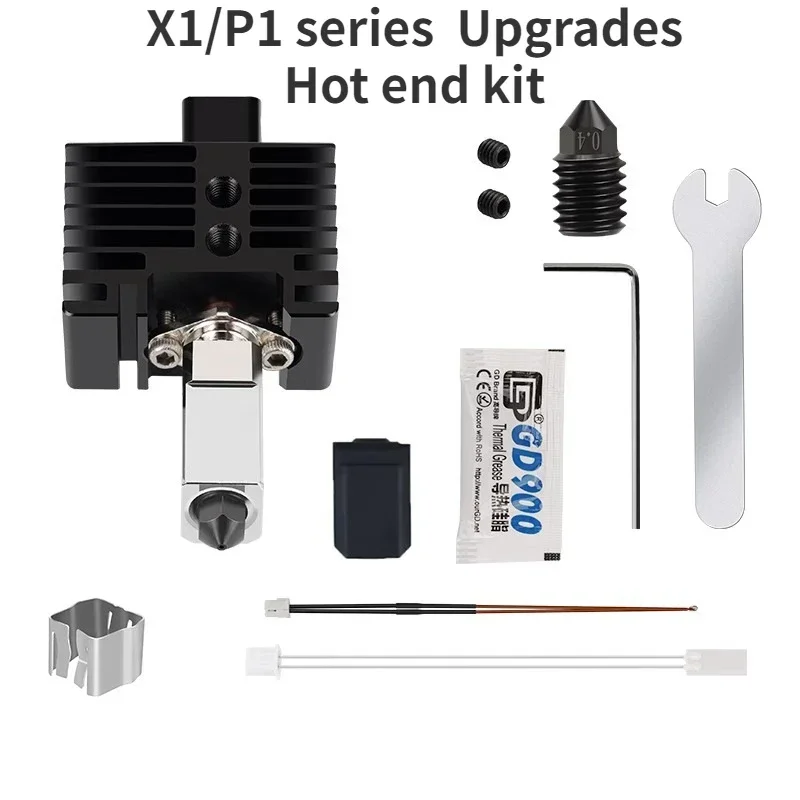 Upgraded BambuLab Hot-End Version Hardened Steel Nozzle Assembly Kit, Compatible with X1 P1P for P1P Bambulabs J-Head Hot End
Upgraded BambuLab Hot-End Version Hardened Steel Nozzle Assembly Kit, Compatible with X1 P1P for P1P Bambulabs J-Head Hot End