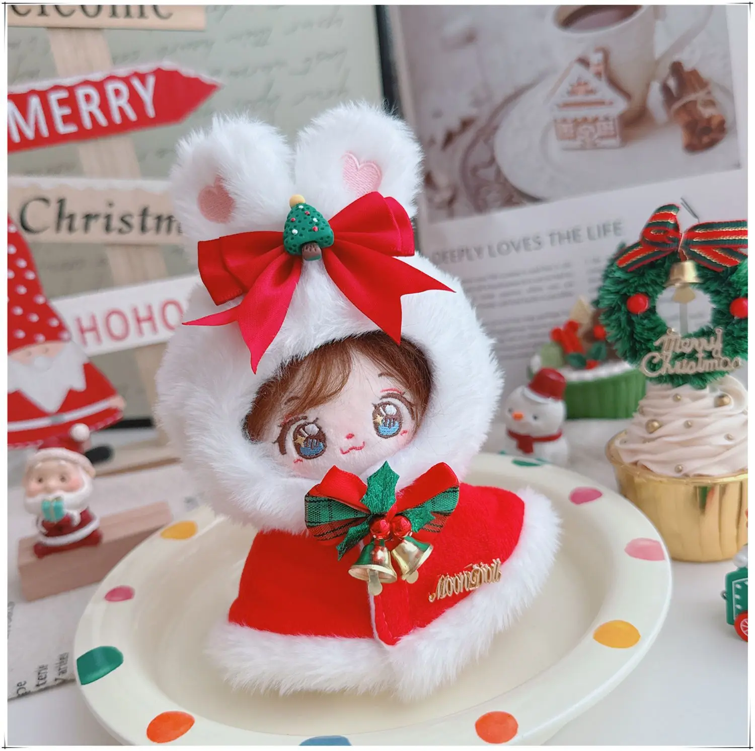 10cm Cute Cartoon Mini Idol Doll Clothes Kawaii Christmas Bunny Fluffy Shawl Coat Plush Doll Clothes Accessories Toys Gifts
10cm Cute Cartoon Mini Idol Doll Clothes Kawaii Christmas Bunny Fluffy Shawl Coat Plush Doll Clothes Accessories Toys Gifts