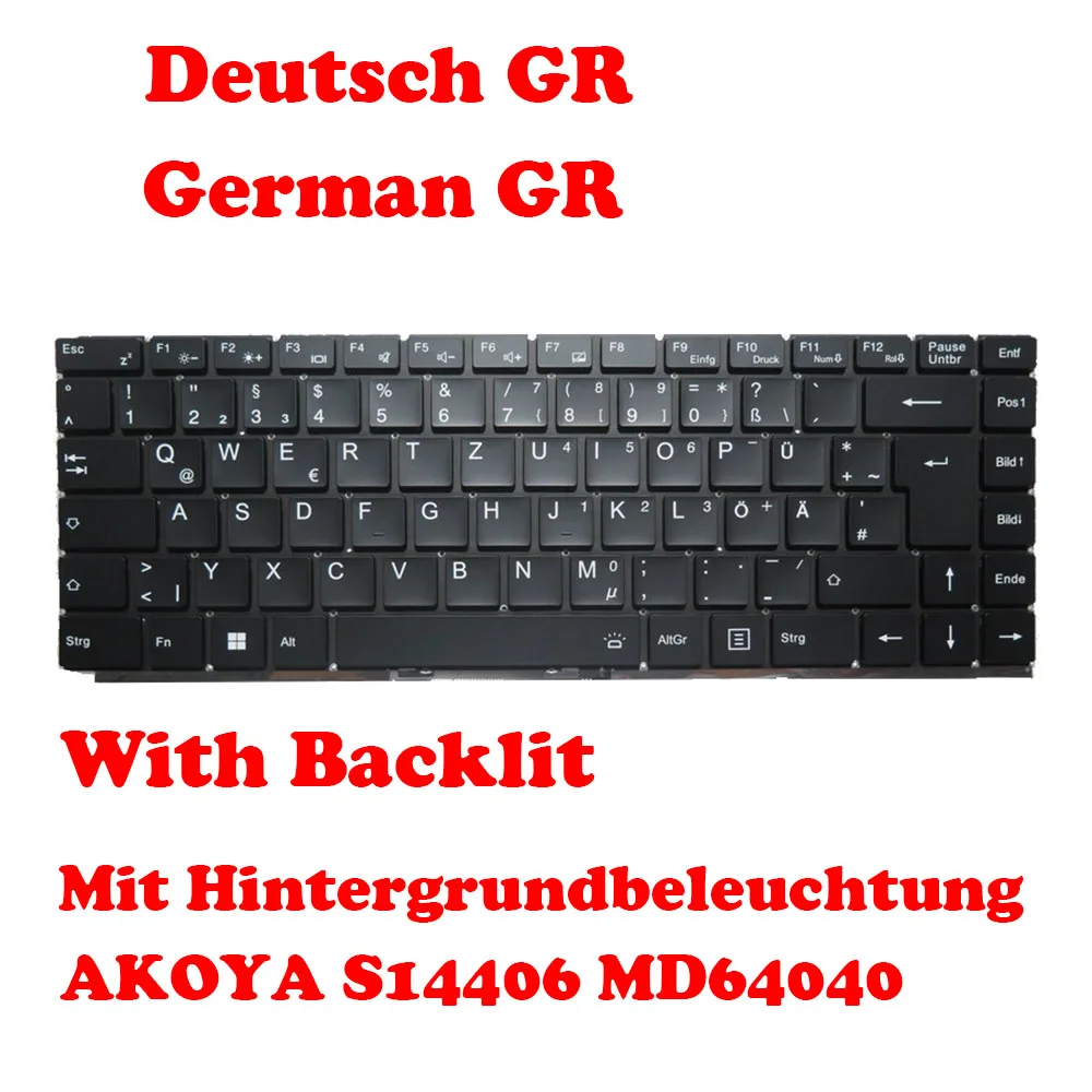 Черная клавиатура с подсветкой для ноутбука MEDION AKOYA S14406 MD64040 German GR/Swiss SW/Belgium BE
Черная клавиатура с подсветкой для ноутбука MEDION AKOYA S14406 MD64040 German GR/Swiss SW/Belgium BE