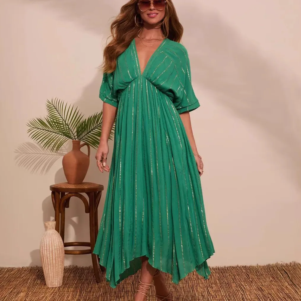 2026 New Printed Beach Cover-Up Long Dress Sunscreen Shirt Seaside Vacation Dress
2026 New Printed Beach Cover-Up Long Dress Sunscreen Shirt Seaside Vacation Dress