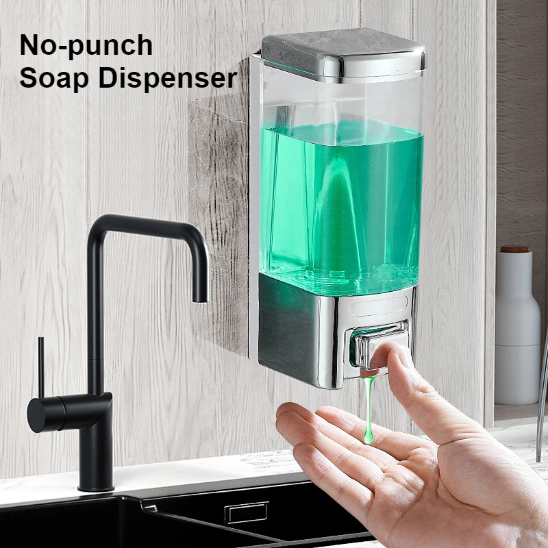 Wall-mounted Hotel No-punch Soap Dispenser Shower Gel Shampoo Tank Soap Dispenser Household Hand Sanitizer Dish Soap Bottle
Wall-mounted Hotel No-punch Soap Dispenser Shower Gel Shampoo Tank Soap Dispenser Household Hand Sanitizer Dish Soap Bottle