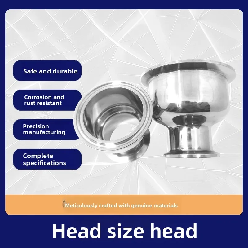 SS304 Stainless Steel Sanitary 1.5"2"2.5"3"4" Homebrew 50.5/64/77.5/91/119mm Tri Clamp Bowl Reducer Hemispherical Pipe Fitting
SS304 Stainless Steel Sanitary 1.5"2"2.5"3"4" Homebrew 50.5/64/77.5/91/119mm Tri Clamp Bowl Reducer Hemispherical Pipe Fitting