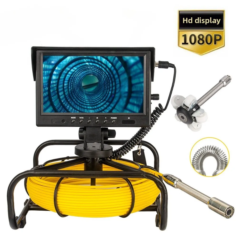 9603A high definition 9 inch 1080P pipe industrial endoscope sewer sewage pipe detection imaging instrument
9603A high definition 9 inch 1080P pipe industrial endoscope sewer sewage pipe detection imaging instrument