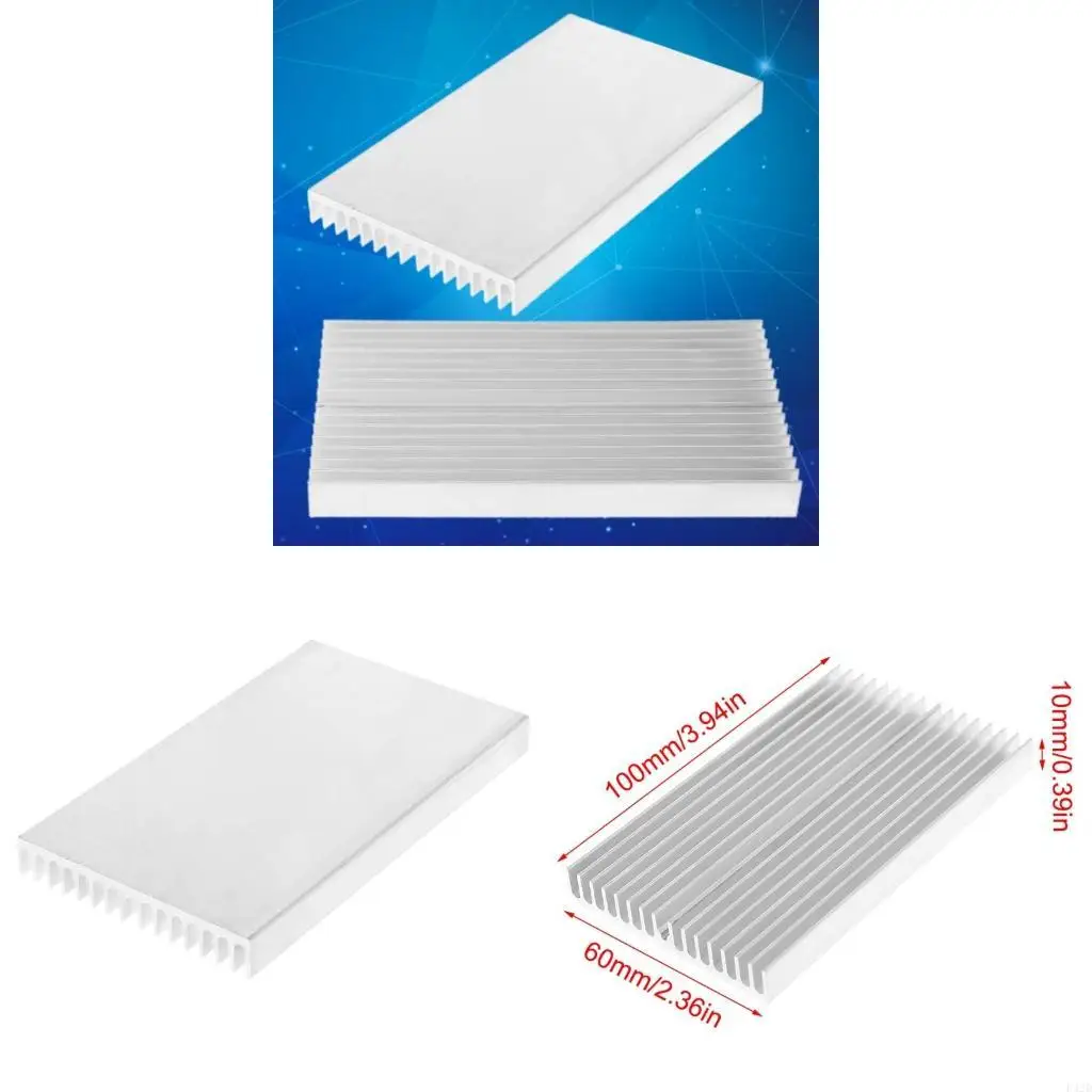 F42D Aluminum Heat Sink Radiator Heatsink for IC LED Cooling, Electronic Cooler, Chipset Heat Dissipation 100x60x10mm
F42D Aluminum Heat Sink Radiator Heatsink for IC LED Cooling, Electronic Cooler, Chipset Heat Dissipation 100x60x10mm