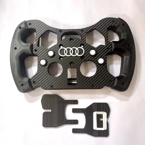 Thickened Customized F1 Sim Racing Steering Wheel with Carbon Fiber Membrane for Logitech G29 G923 Game Panel Replacement