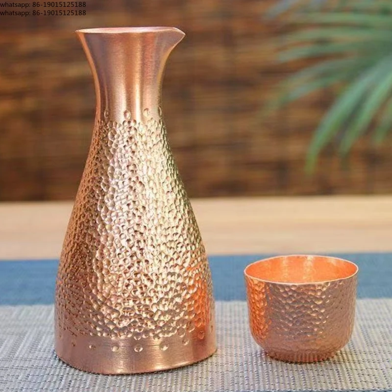 Copper Wine Warmer Wine Pot,Vintage Thickened Old-Fashioned Wine Cup,Pure Copper Small-Sized Sake Pourer,Japanese-Style Sake Pot
Copper Wine Warmer Wine Pot,Vintage Thickened Old-Fashioned Wine Cup,Pure Copper Small-Sized Sake Pourer,Japanese-Style Sake Pot