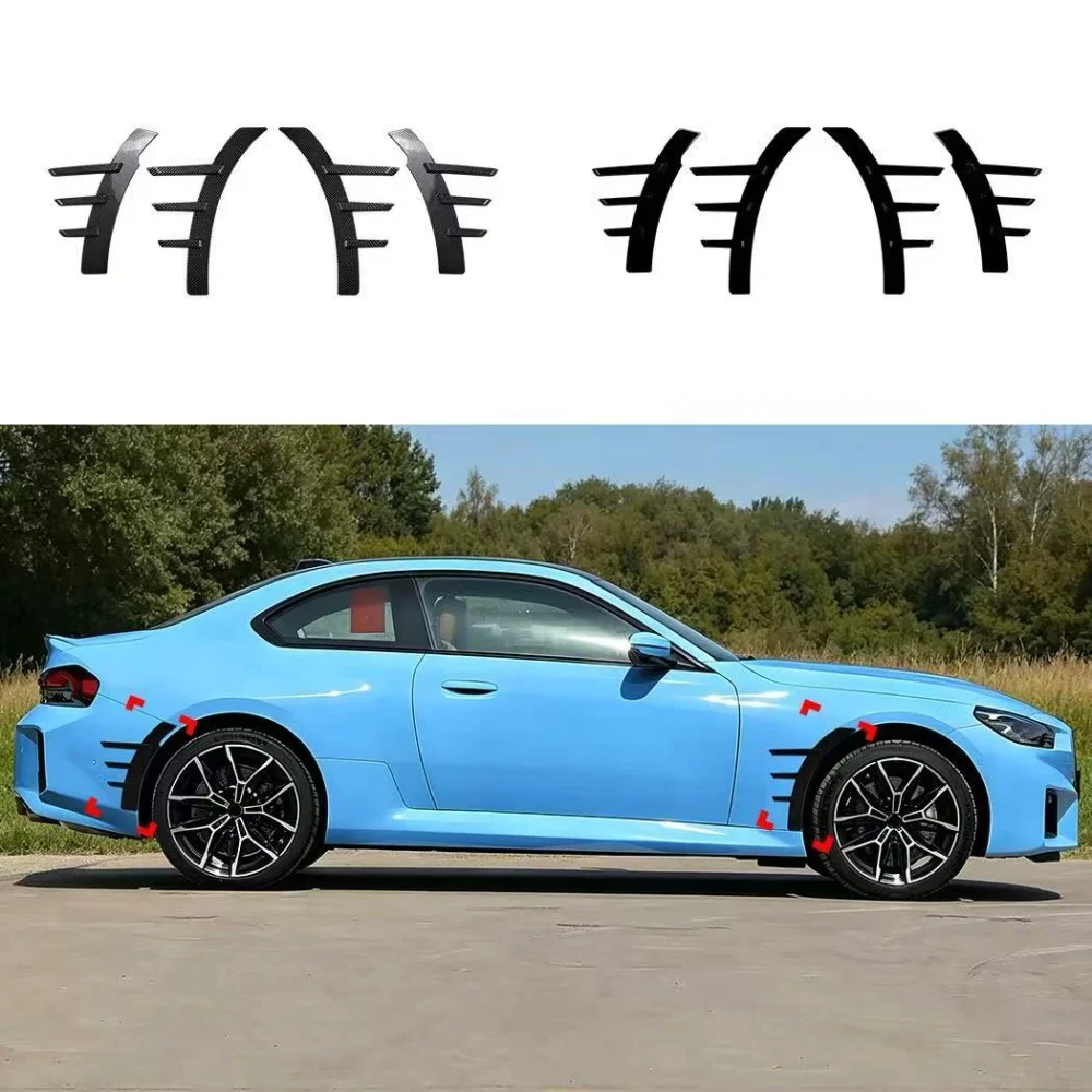 For BMW 2 Series G42 M2 G87 2022 2023 2024 Side Skirt Canards Fender Vents MP Style Body Kit Exterior Styling ABS Gloss Black
For BMW 2 Series G42 M2 G87 2022 2023 2024 Side Skirt Canards Fender Vents MP Style Body Kit Exterior Styling ABS Gloss Black