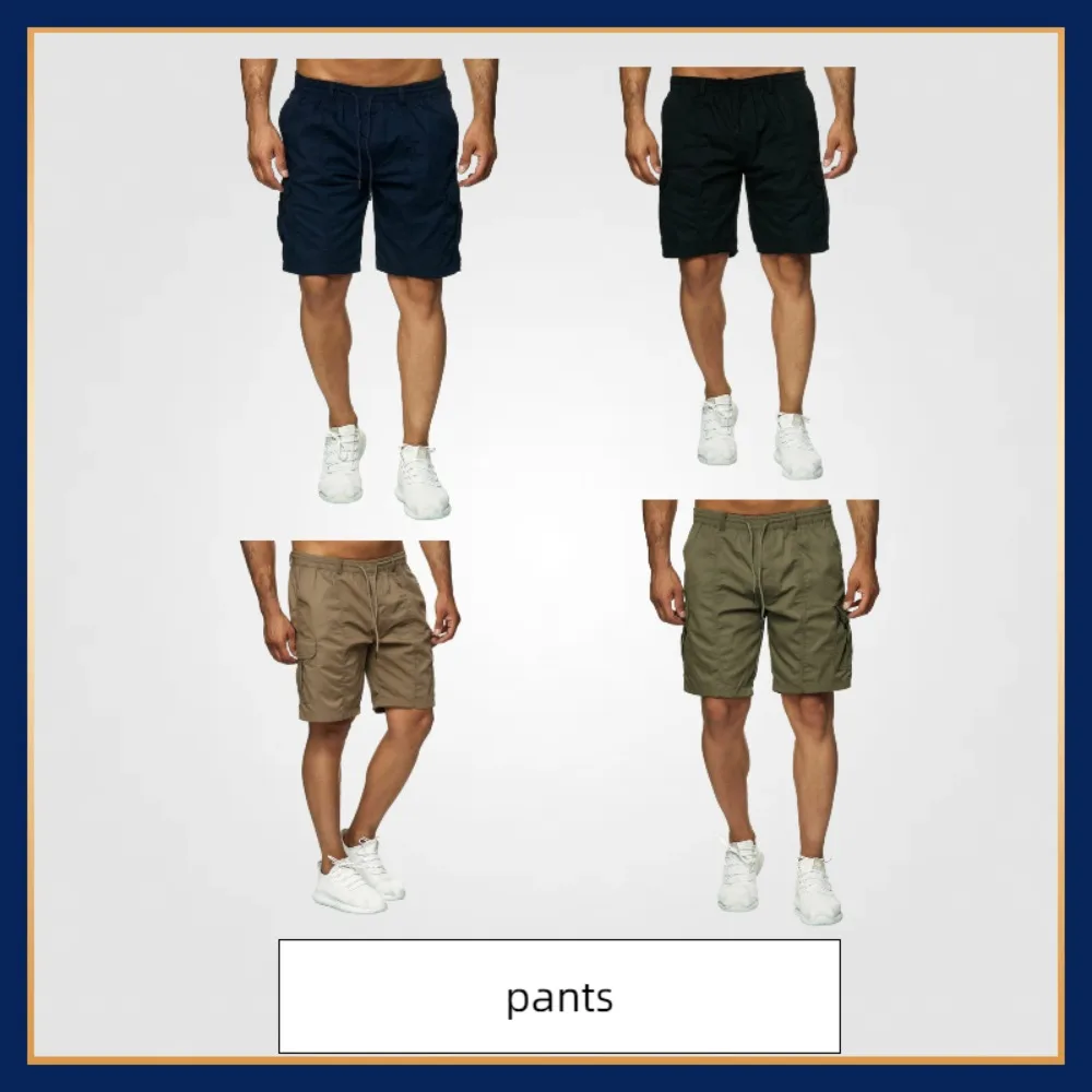 Летние трендовые однотонные шорты-карго для мужчин 2023 года — повседневные брюки свободного покроя, универсальные спортивные брюки с прямыми штанинами
Летние трендовые однотонные шорты-карго для мужчин 2023 года — повседневные брюки свободного покроя, универсальные спортивные брюки с прямыми штанинами