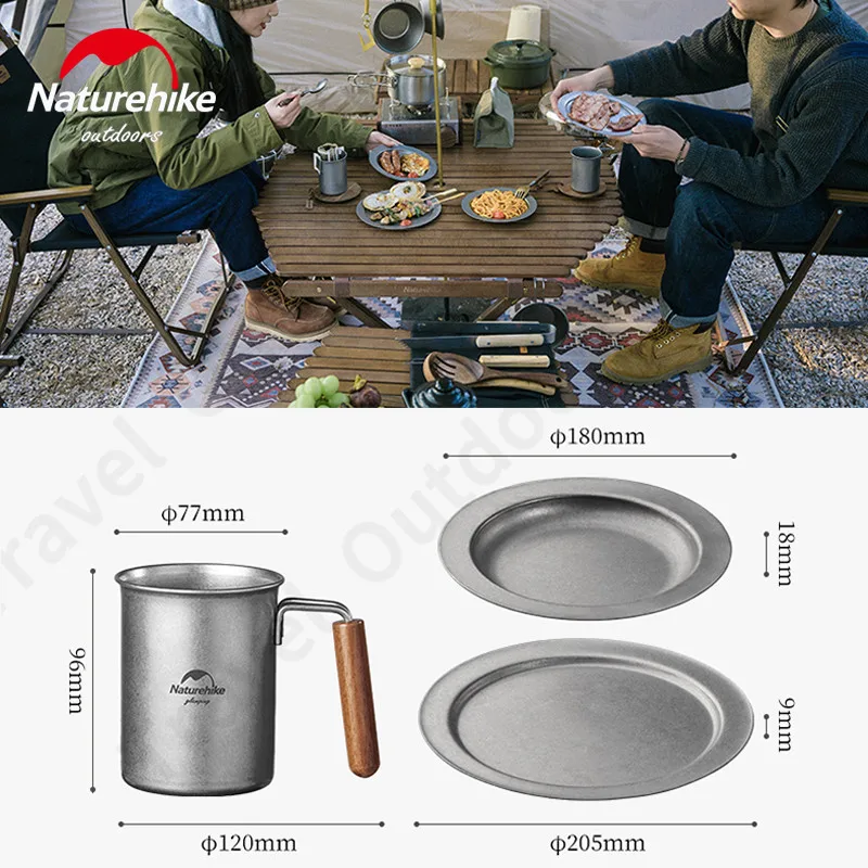 Naturehike Outdoor Tableware Stainless Steel Coffee Cup Salad Plate Dish Vintage For Camping Hiking Barbecue 150ml 170ml 350ml
Naturehike Outdoor Tableware Stainless Steel Coffee Cup Salad Plate Dish Vintage For Camping Hiking Barbecue 150ml 170ml 350ml