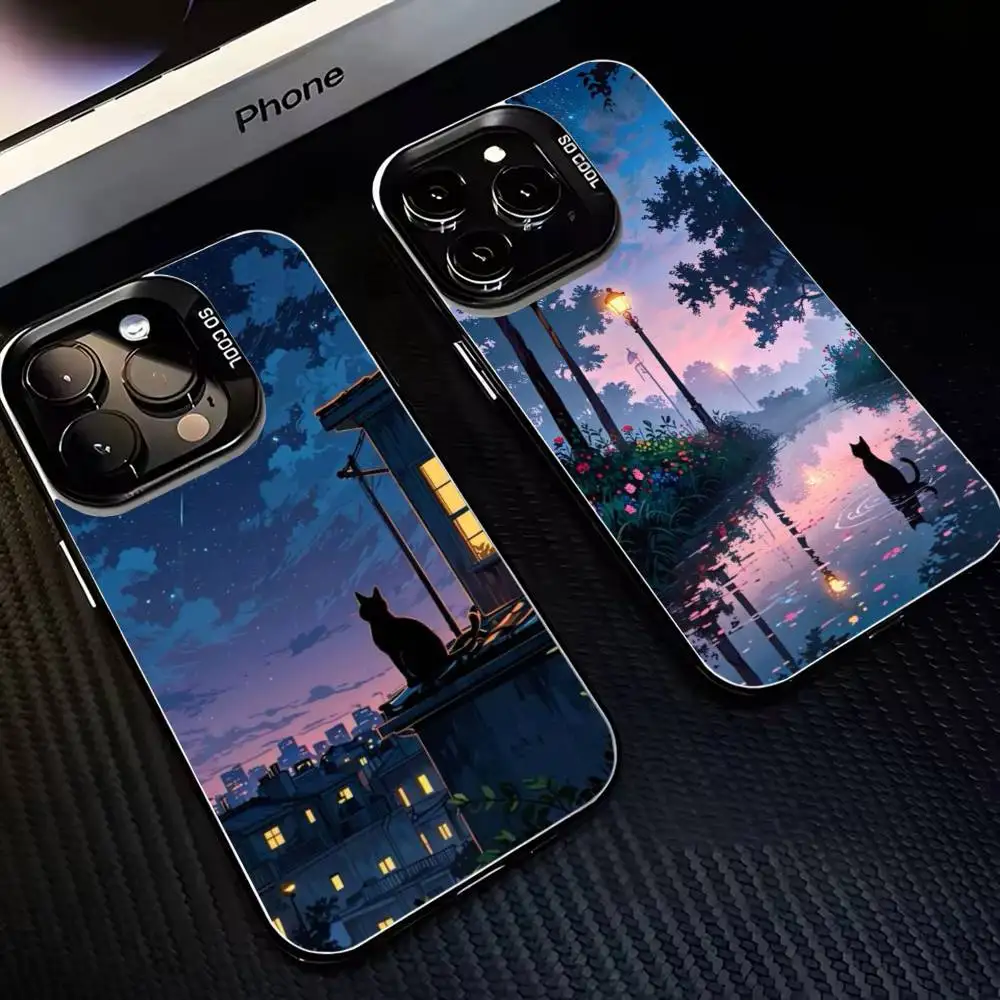 Cat looking at the stars in the night sky Phone Case For iPhone17,16,15,14,13,12,11 Plus,Pro Max Black Matte Shockproof Cover
Cat looking at the stars in the night sky Phone Case For iPhone17,16,15,14,13,12,11 Plus,Pro Max Black Matte Shockproof Cover