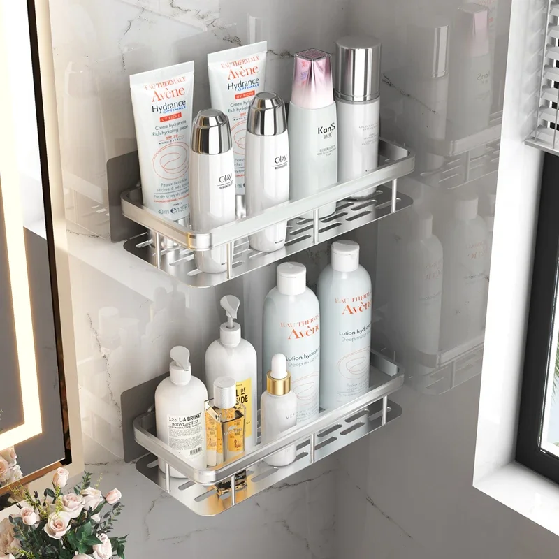 Bathroom Shelf No Drilling Sticker Wall Mounted Rack Hanger Space Aluminum Makeup Organizer Storage Square Basket Bath Shelves
Bathroom Shelf No Drilling Sticker Wall Mounted Rack Hanger Space Aluminum Makeup Organizer Storage Square Basket Bath Shelves
