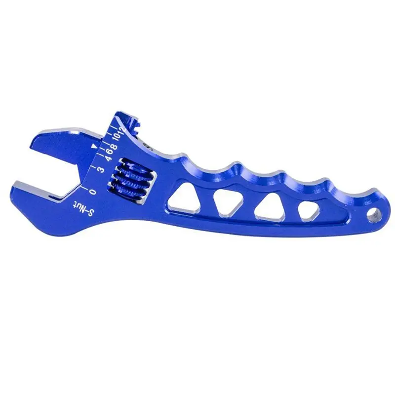 Мощный регулируемый ключ для фитингов AN 3 4 6 8 10 12, алюминиевый, для шлангов, металлический, AN3-AN12 PQY-SLW0601
Мощный регулируемый ключ для фитингов AN 3 4 6 8 10 12, алюминиевый, для шлангов, металлический, AN3-AN12 PQY-SLW0601