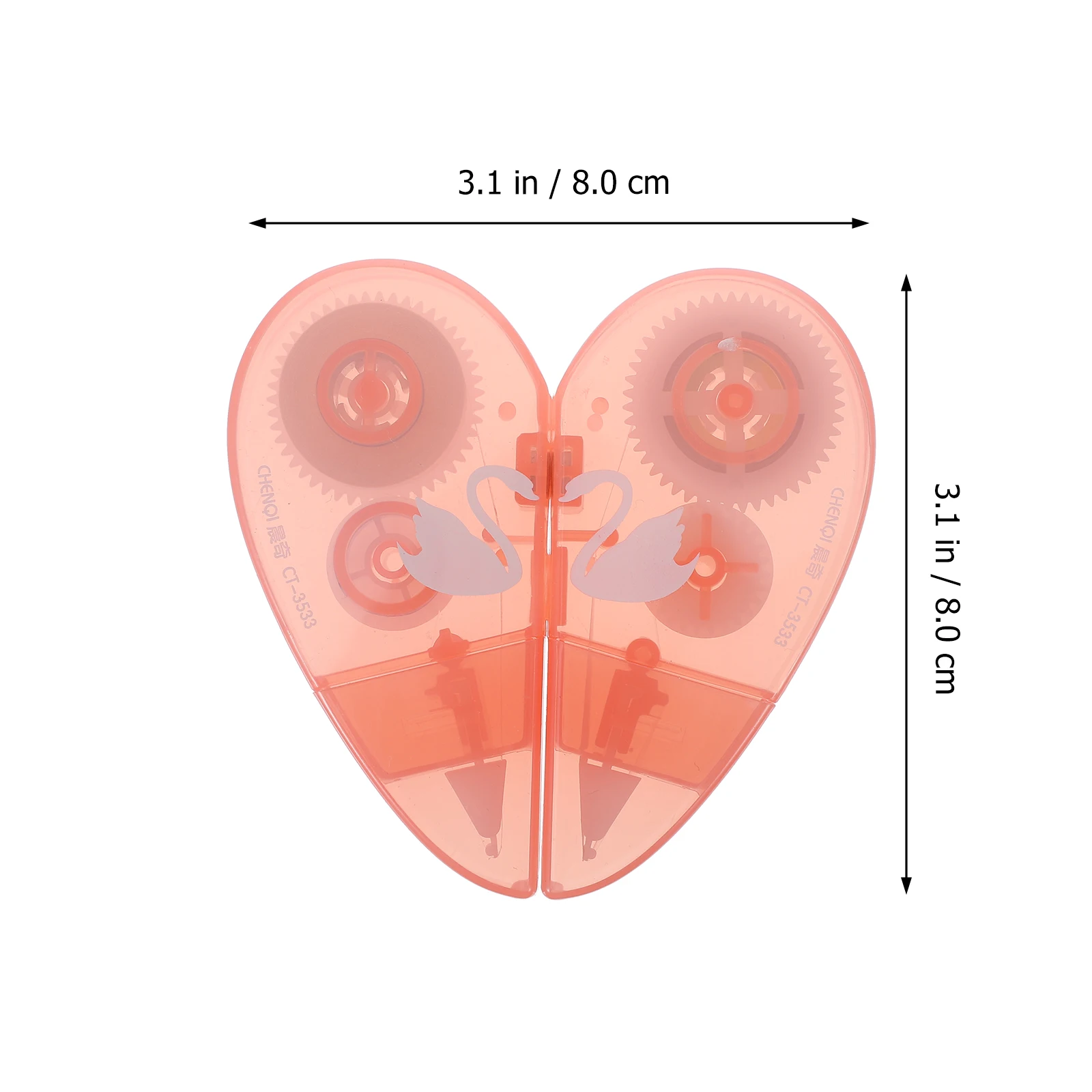 2Pcs Heart Shaped Correction Tape Practical Fix Mistakes Easy to Use Great Gift Students School Stationery Kids
2Pcs Heart Shaped Correction Tape Practical Fix Mistakes Easy to Use Great Gift Students School Stationery Kids