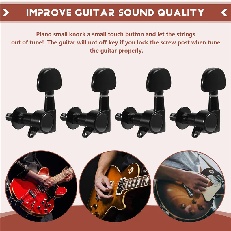 36PCS Locking Tuners Tuning Heads Lock String Tuning Pegs Tuner Electric Guitar Machine 18L+18R-T34C
36PCS Locking Tuners Tuning Heads Lock String Tuning Pegs Tuner Electric Guitar Machine 18L+18R-T34C
