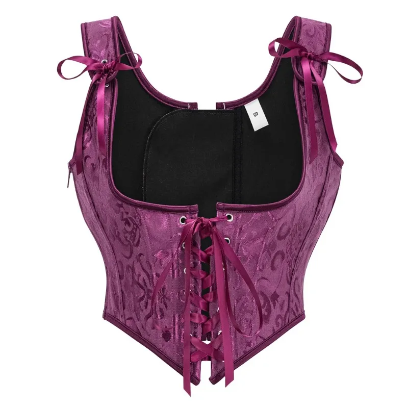 Vintage Women Corset Printed Sleeveless Lace Up Bandage Slim Crop Tops Tank Fashion Sexy Female Bustier Camisole
Vintage Women Corset Printed Sleeveless Lace Up Bandage Slim Crop Tops Tank Fashion Sexy Female Bustier Camisole