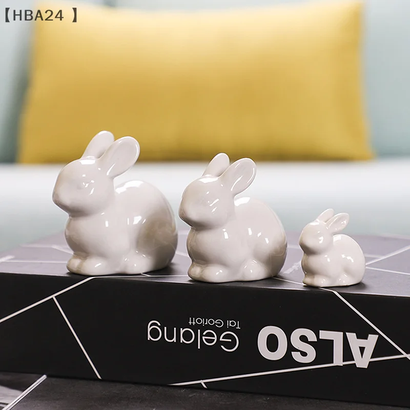 White Ceramic Bunnies Home Tabletop Bookshelf Easter Decorations Bunny Microlandscape Ornament For Garden Backyard Decor Crafts
White Ceramic Bunnies Home Tabletop Bookshelf Easter Decorations Bunny Microlandscape Ornament For Garden Backyard Decor Crafts