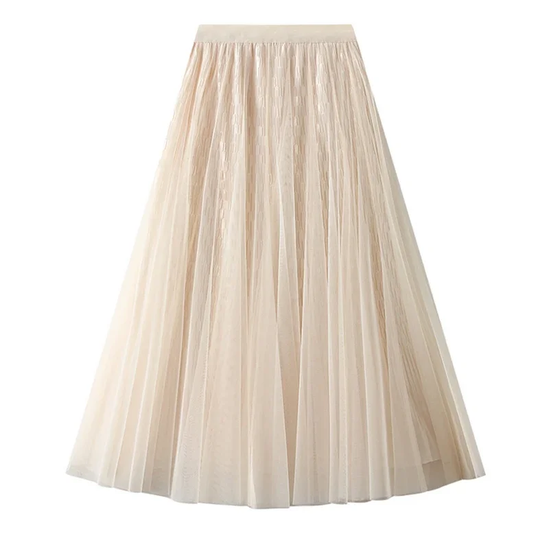 Reversible Long Mesh Skirt for Women Spring Korean All-match Solid A Line High Waist Midi Tulle Skirt Female Purple
Reversible Long Mesh Skirt for Women Spring Korean All-match Solid A Line High Waist Midi Tulle Skirt Female Purple
