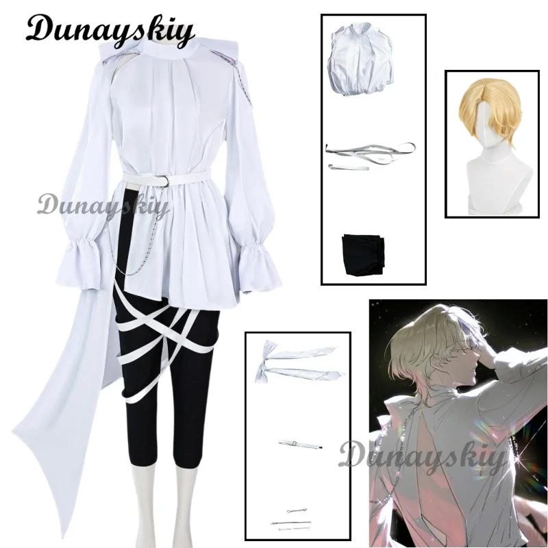 Luka Cosplay Alien Stage Costume Wig Top Pants Anime Idol Cosplay Role Playing Party Suit Mens Fancy Halloween Carnival Outfit
Luka Cosplay Alien Stage Costume Wig Top Pants Anime Idol Cosplay Role Playing Party Suit Mens Fancy Halloween Carnival Outfit