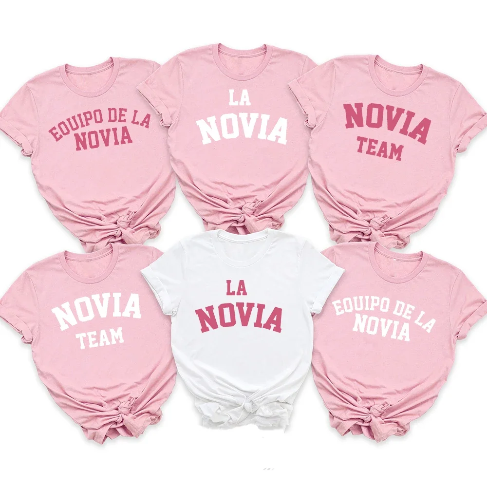 Equipo De La Novia Spanish Print Shirt Bachelorette Party T-shirt Outfit Team BrideTops Wedding Bride Shower Party Tee T Shirts
Equipo De La Novia Spanish Print Shirt Bachelorette Party T-shirt Outfit Team BrideTops Wedding Bride Shower Party Tee T Shirts