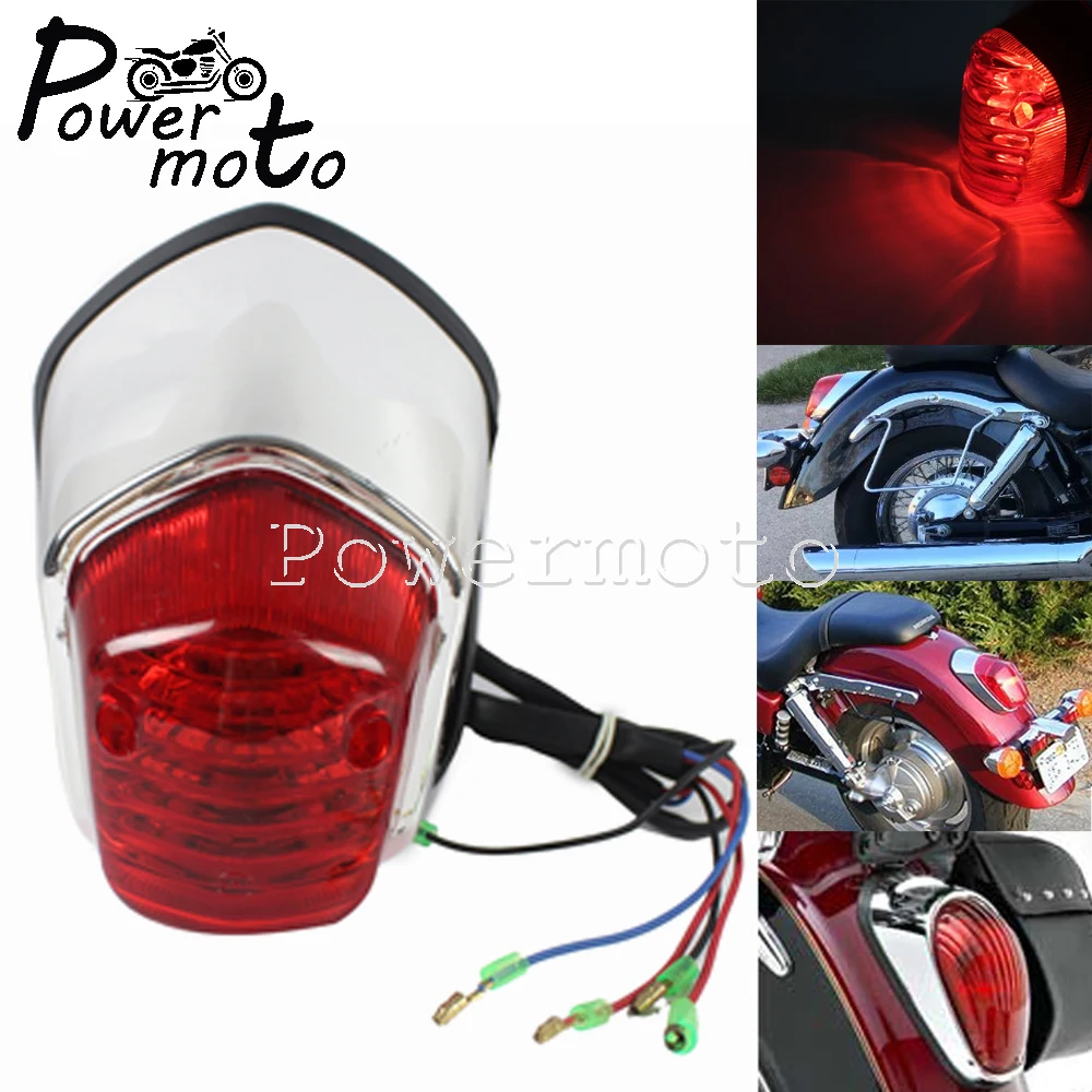 Motorcycle 12V Tail Light Rear Indicator Brake Stop Lamp For Honda Shadow VLX400 VT400 VT750 Magna250 Kawasaki Vulcan 900 1500
Motorcycle 12V Tail Light Rear Indicator Brake Stop Lamp For Honda Shadow VLX400 VT400 VT750 Magna250 Kawasaki Vulcan 900 1500