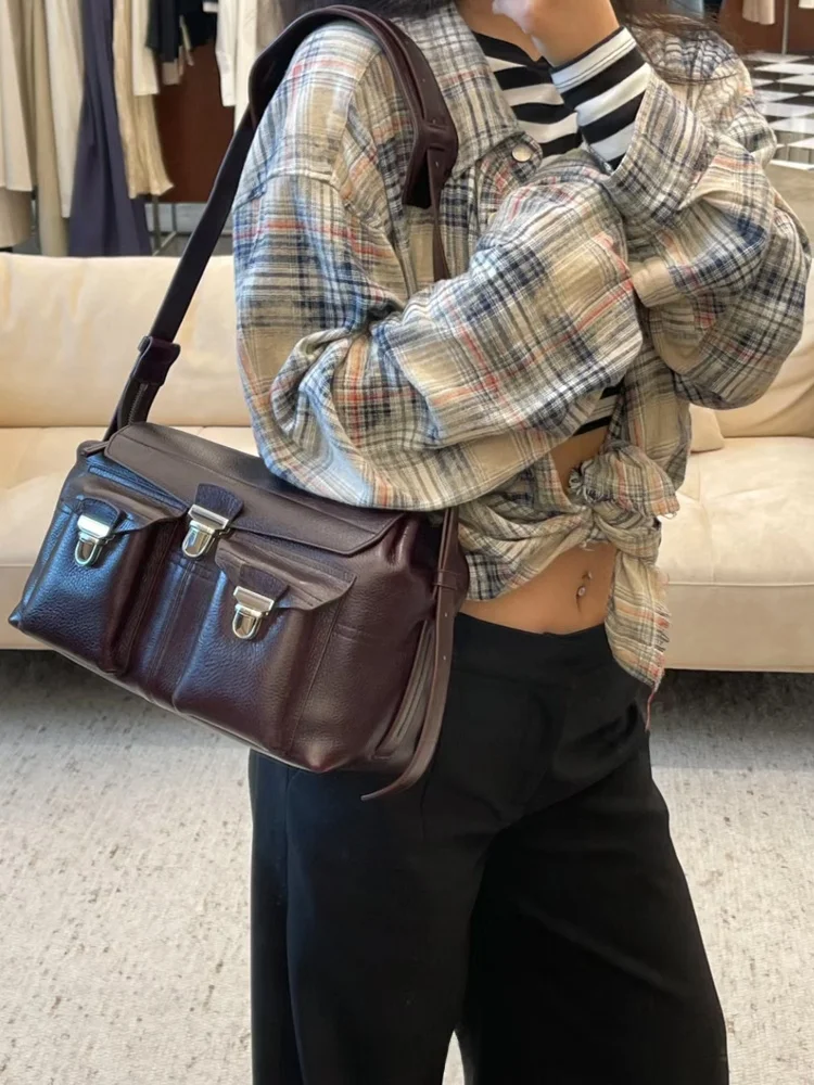 MUSESTU Top Layer Cowhide Leather Motorcycle Bag ex Crossbody oulder Bag Menger Bag Workwear Sle Faionable
MUSESTU Top Layer Cowhide Leather Motorcycle Bag ex Crossbody oulder Bag Menger Bag Workwear Sle Faionable